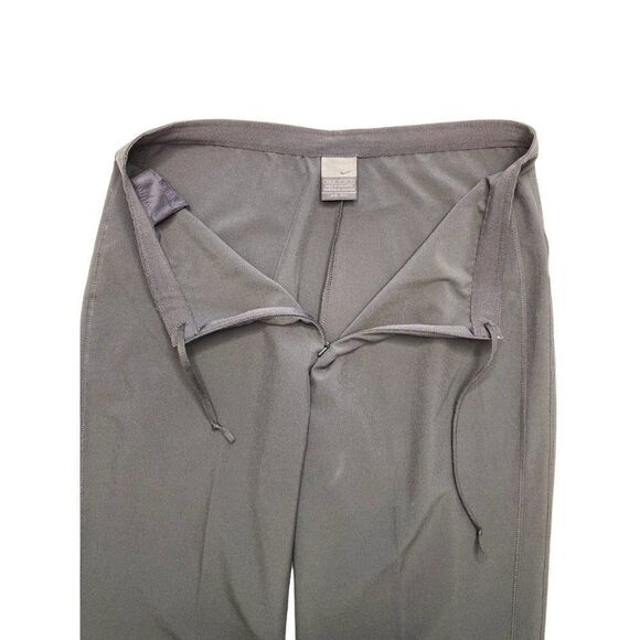 2 Nike Dri Fit Black Athletic Pants Zip Front Drawstring Straight Leg Small‎ - Picture 5 of 9